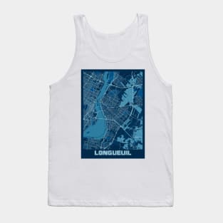 Longueuil - Canada Peace City Map Tank Top